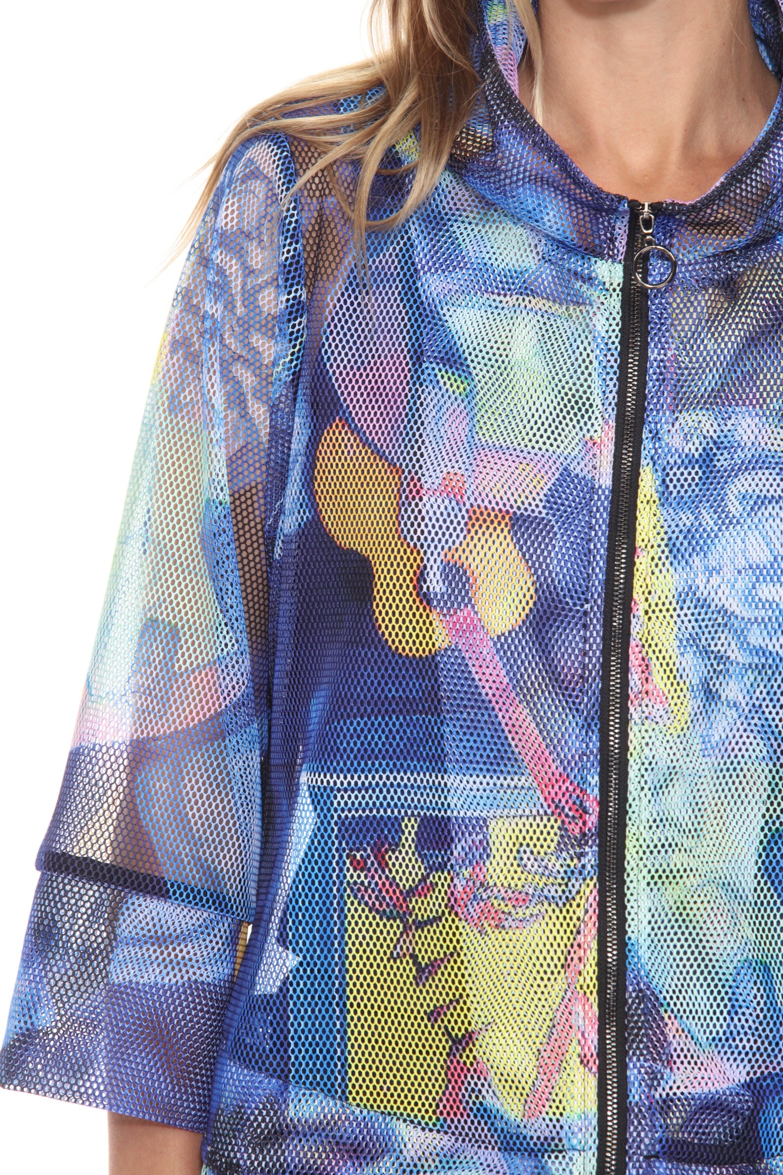 Mesh Zip Swing  Jacket - Acoustic Vibe - CARINE