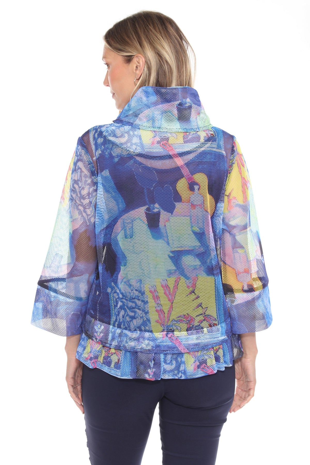 Mesh Zip Swing  Jacket - Acoustic Vibe - CARINE