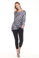 Layla Top - Graphite Weave
