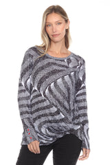 Layla Top - Graphite Weave