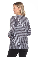 Layla Top - Graphite Weave