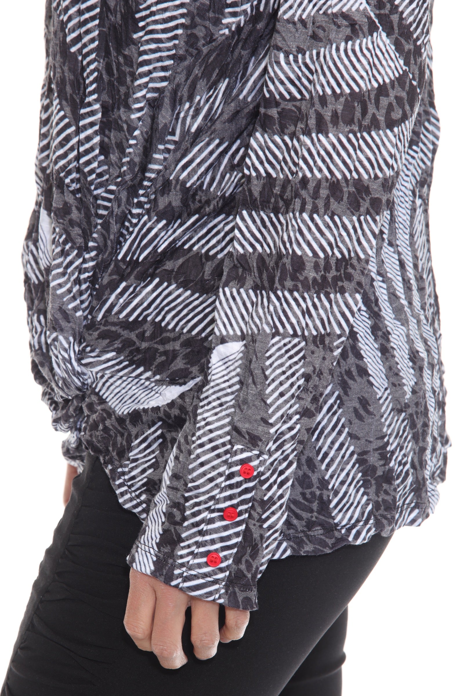 Layla Top - Graphite Weave