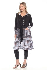 Duster Dress Jacket - Mocha Patch