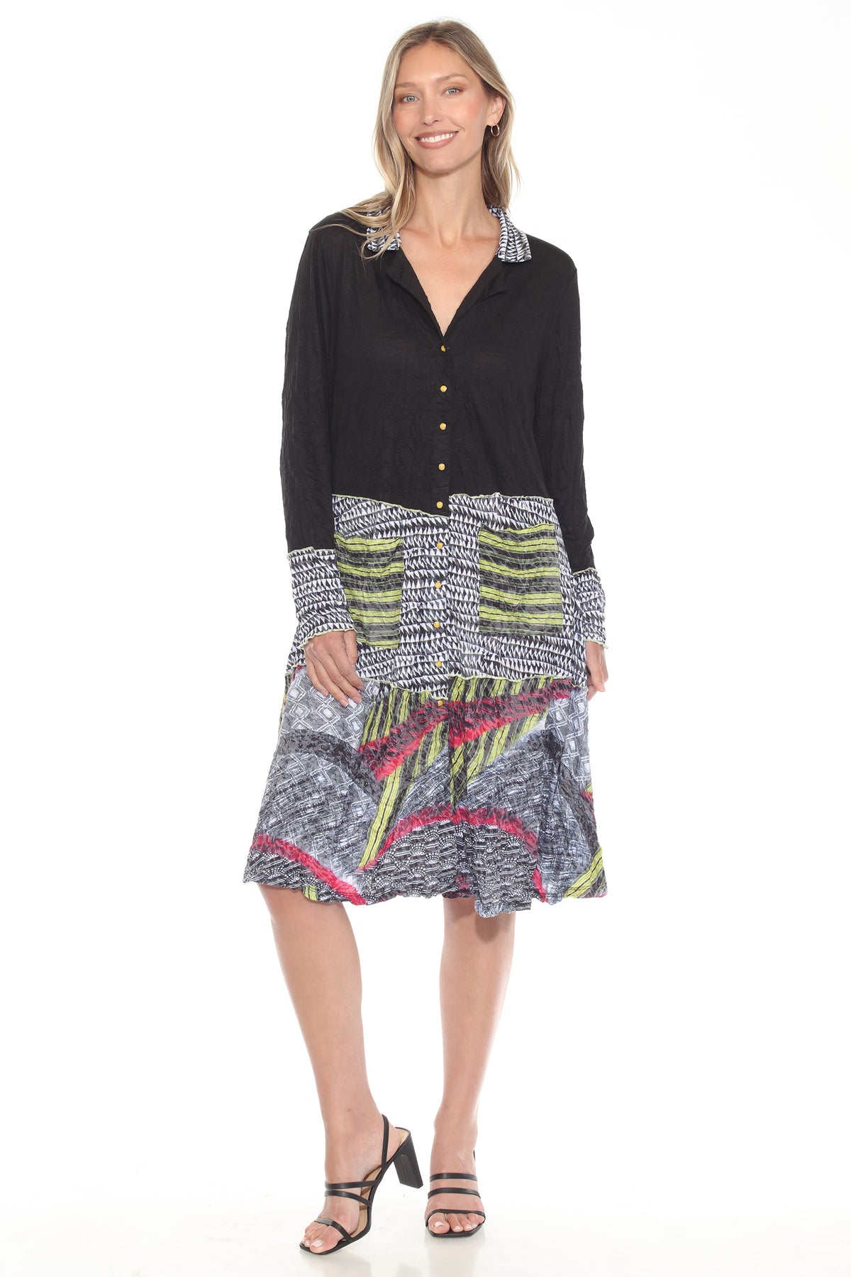 Duster Dress Jacket - Spectrum Dash - CARINE