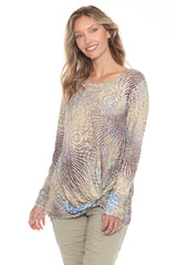 Layla Top - Sand Swirl