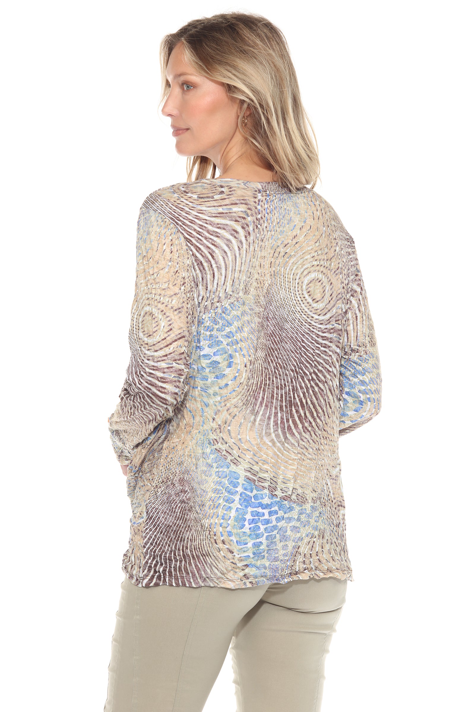 Layla Top - Sand Swirl