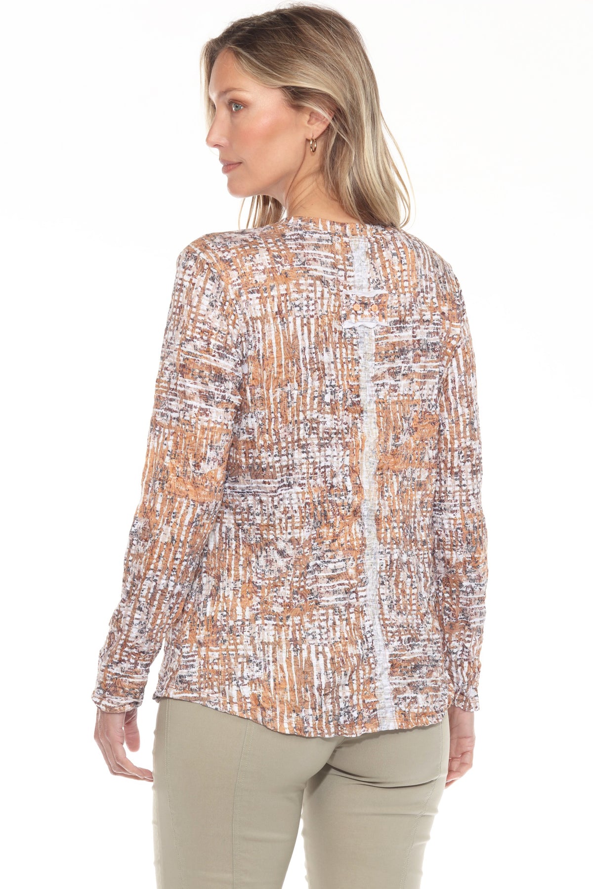 Pamela Top L/S  - Gold Weave - CARINE
