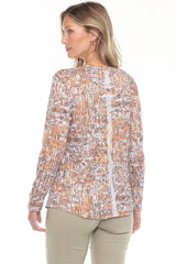 Pamela Top L/S  - Gold Weave - CARINE