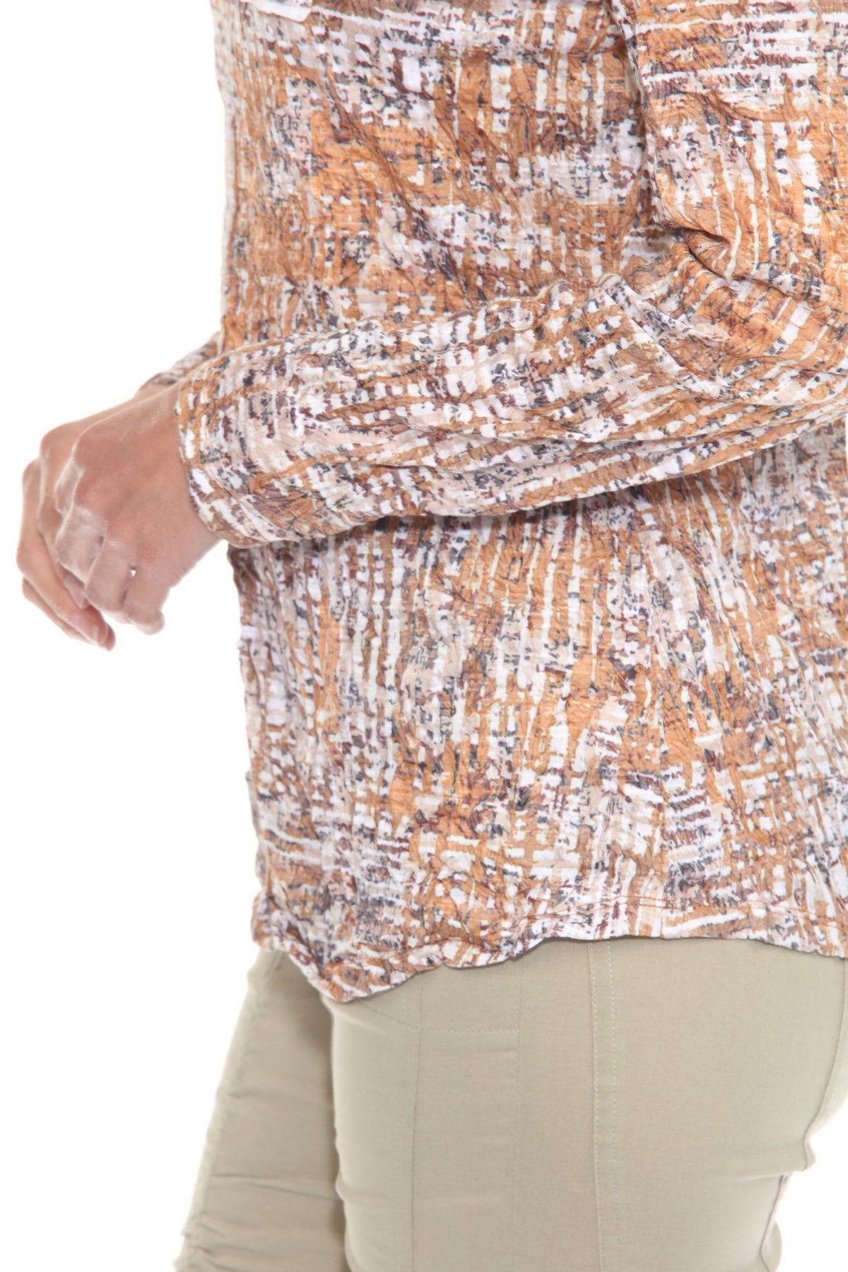 Pamela Top L/S  - Gold Weave - CARINE
