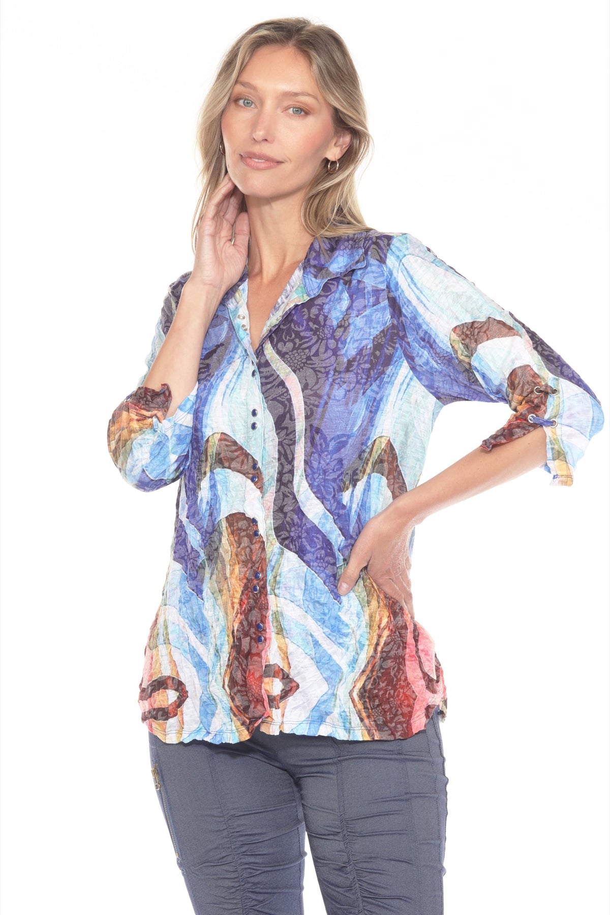 Sabrina Shirt - Amber Wave - CARINE