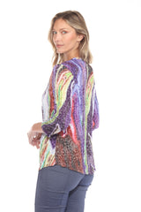 Round-Neck Top - Fusion Drift