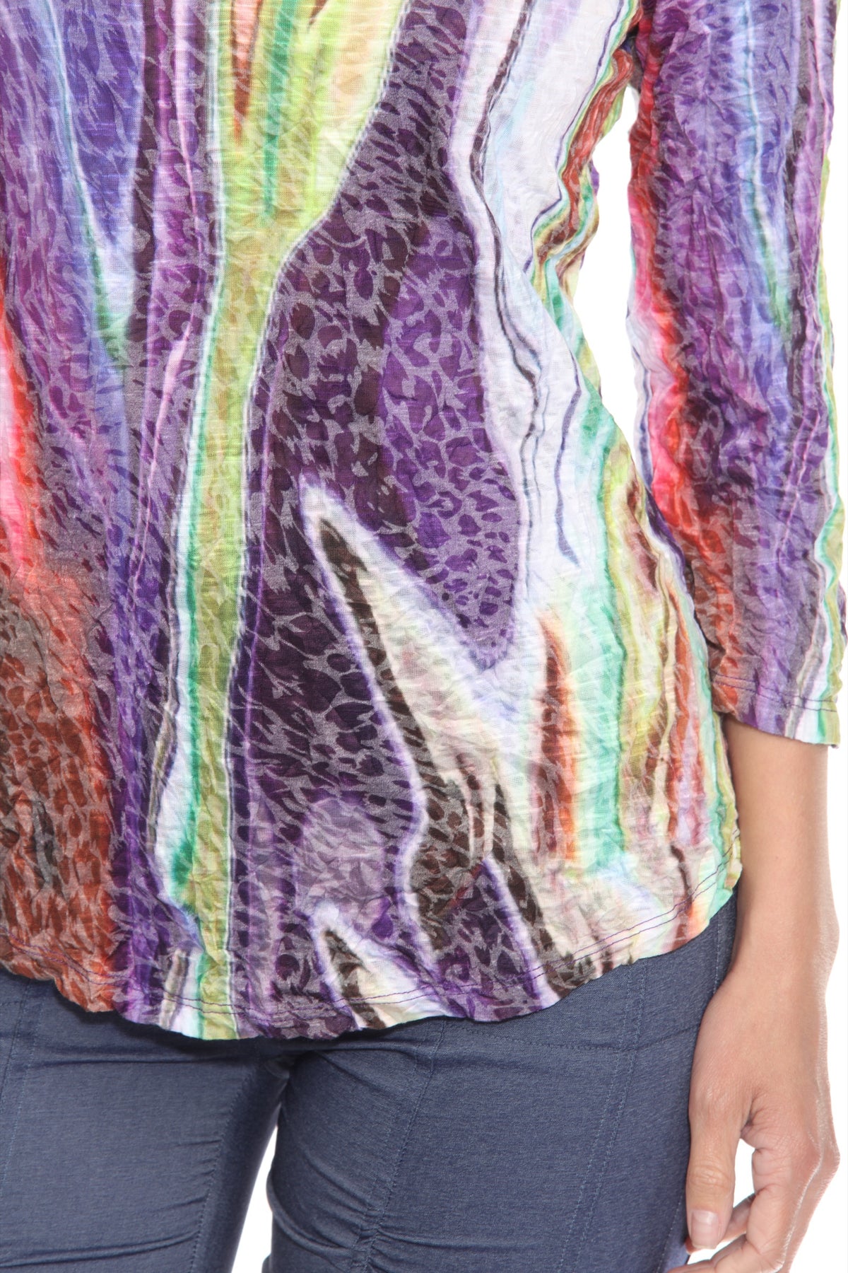 Round-Neck Top - Fusion Drift - CARINE
