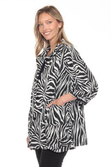 Pattern Knit Button Jacket - CARINE