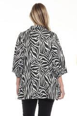 Pattern Knit Button Jacket - CARINE