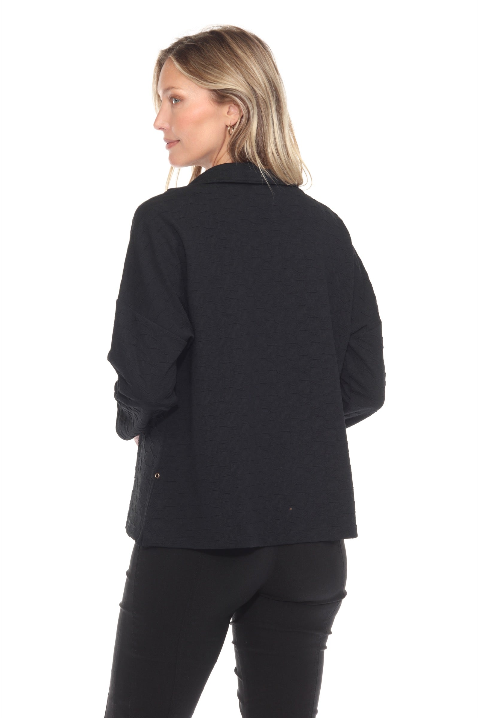 Half-Zip Textured Pullover