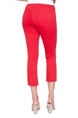 Bell Bottom Pant Raw Assymetrical Hem - CARINE