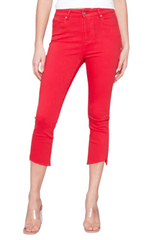 Bell Bottom Pant Raw Assymetrical Hem - CARINE
