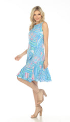 Veronica Dress - Auora Swirl - CARINE