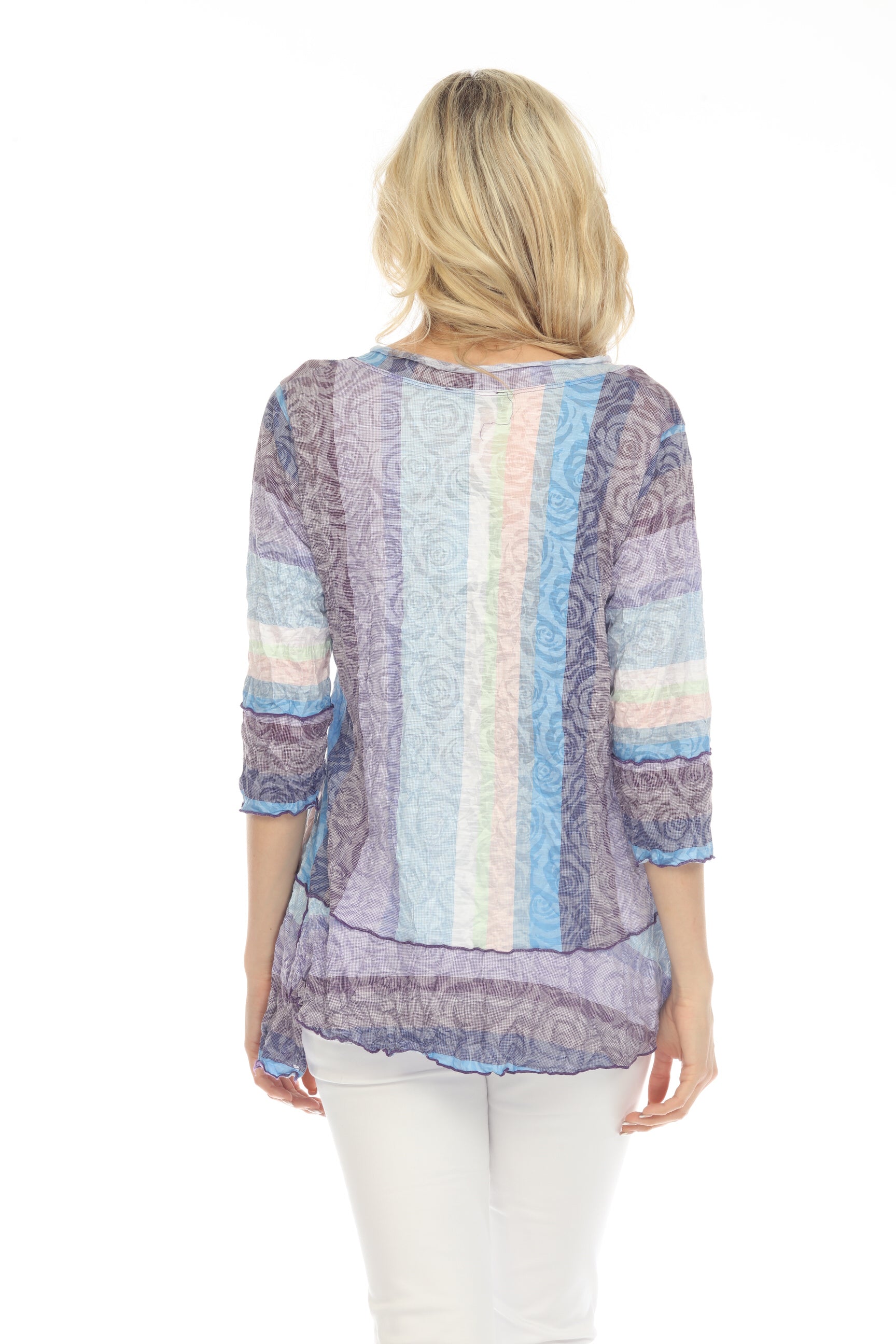 Madeline Top - Lilac Stripes - CARINE