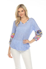 Carla Top - Pastel Accents - CARINE