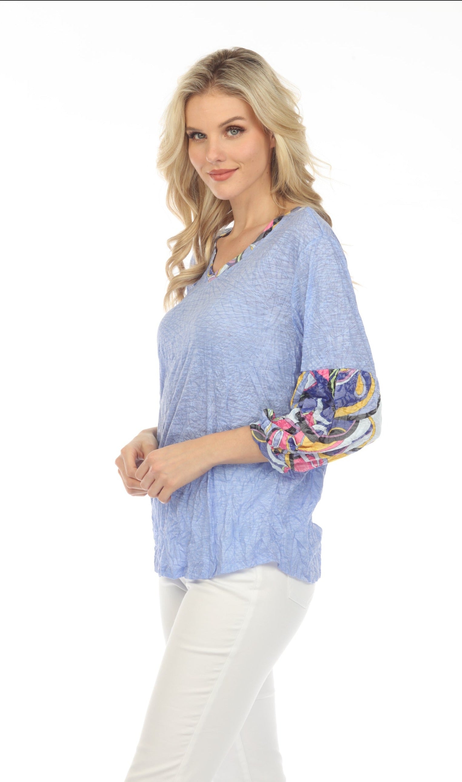 Carla Top - Pastel Accents - CARINE