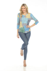 Round-Neck Top - Sundrop Dots - CARINE