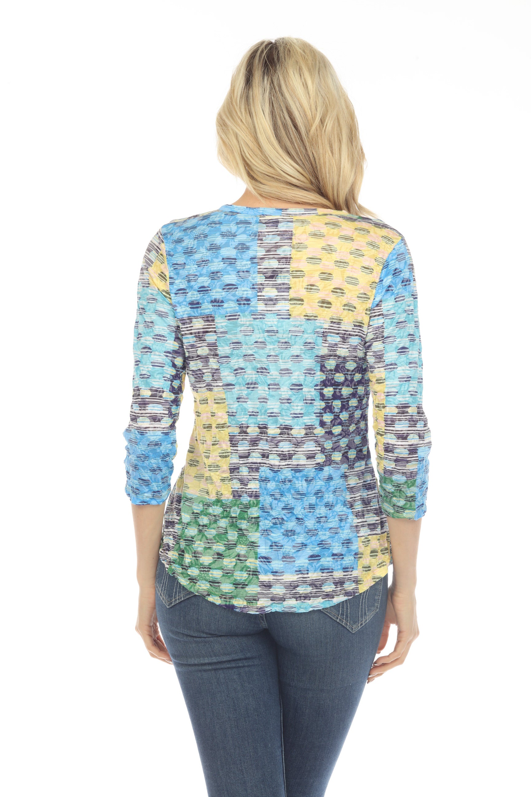 Round-Neck Top - Sundrop Dots - CARINE
