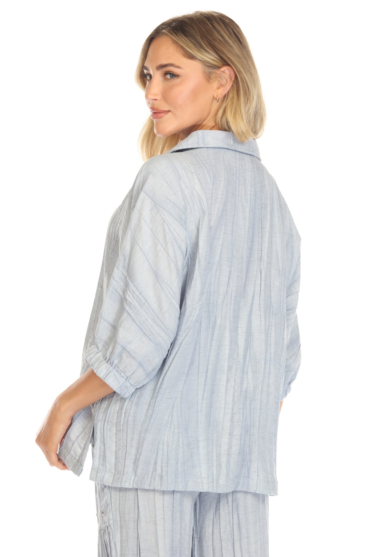 Pleated Linen Popover - CARINE