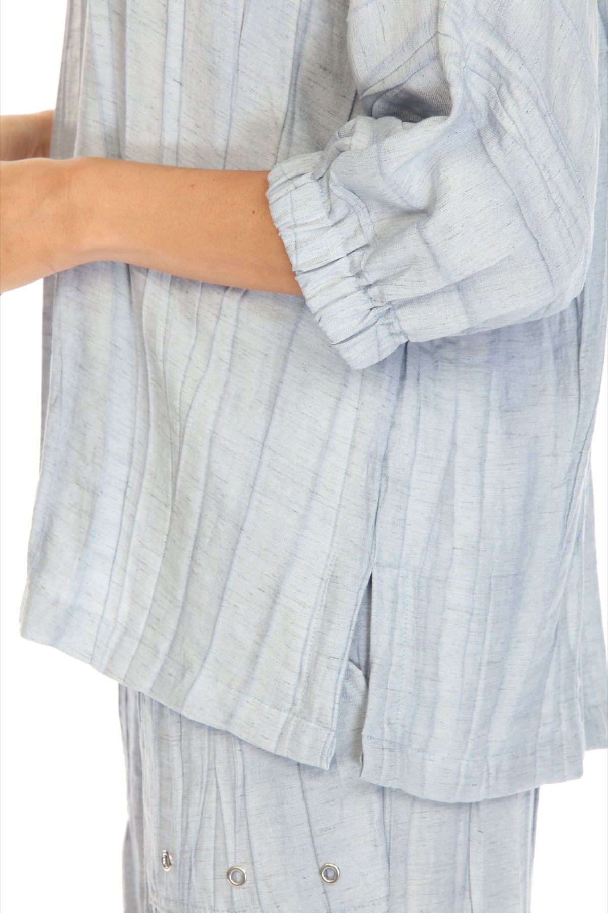 Pleated Linen Popover - CARINE