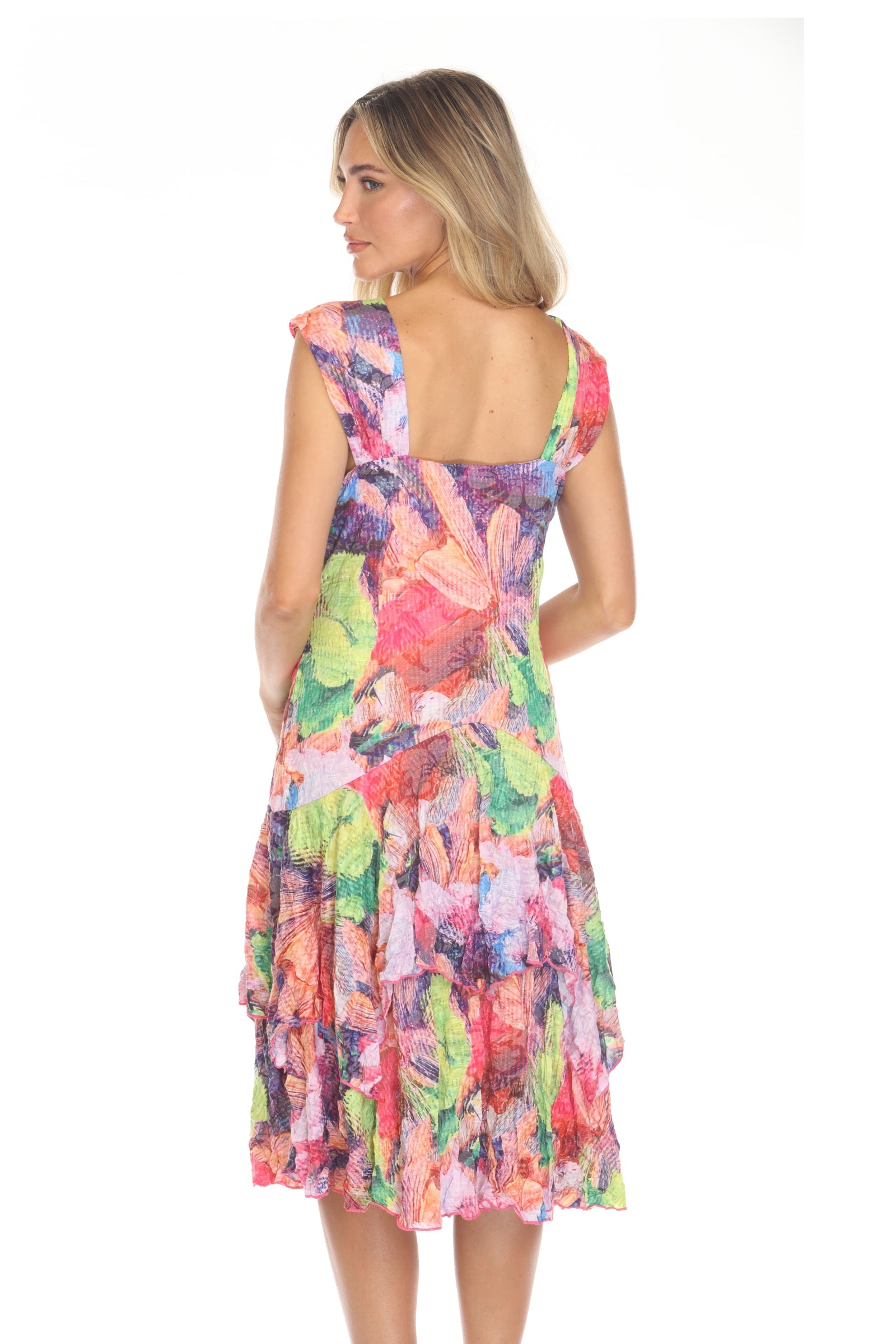 Paige Dress - Vivid Garden - CARINE