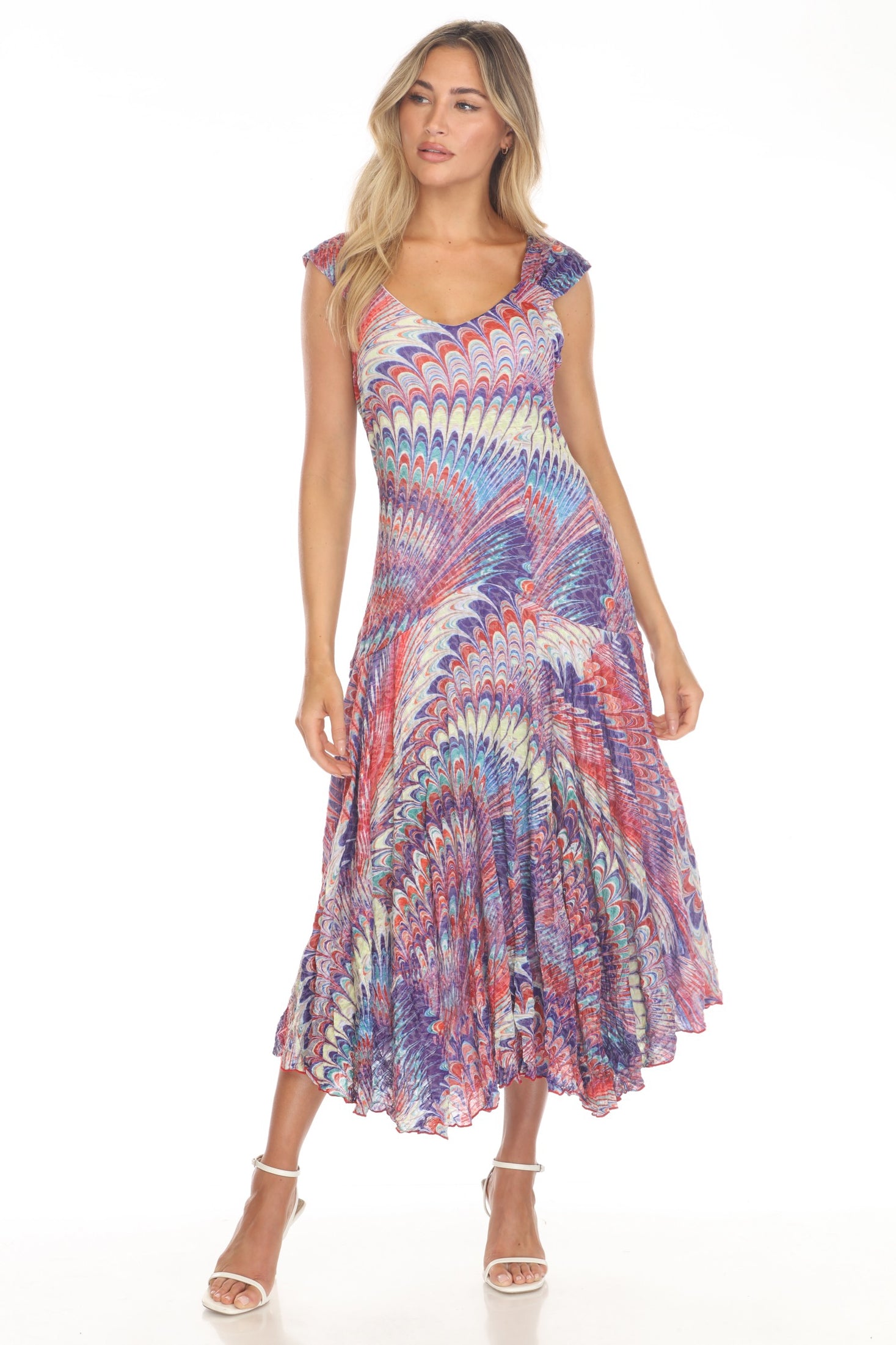 Priscilla Dress - Violet Burst - CARINE