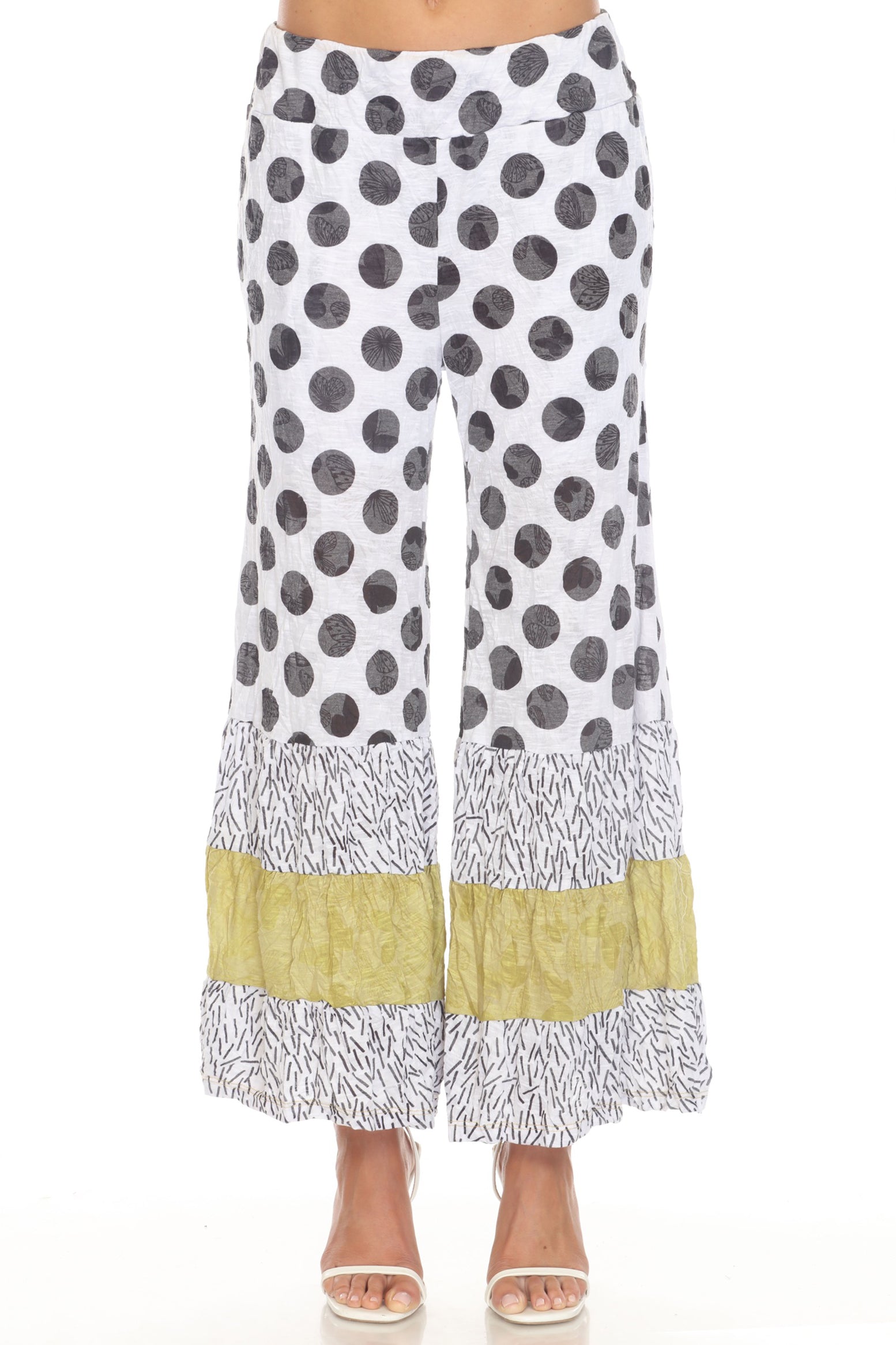 Crop Pant - Mixed Dots - CARINE