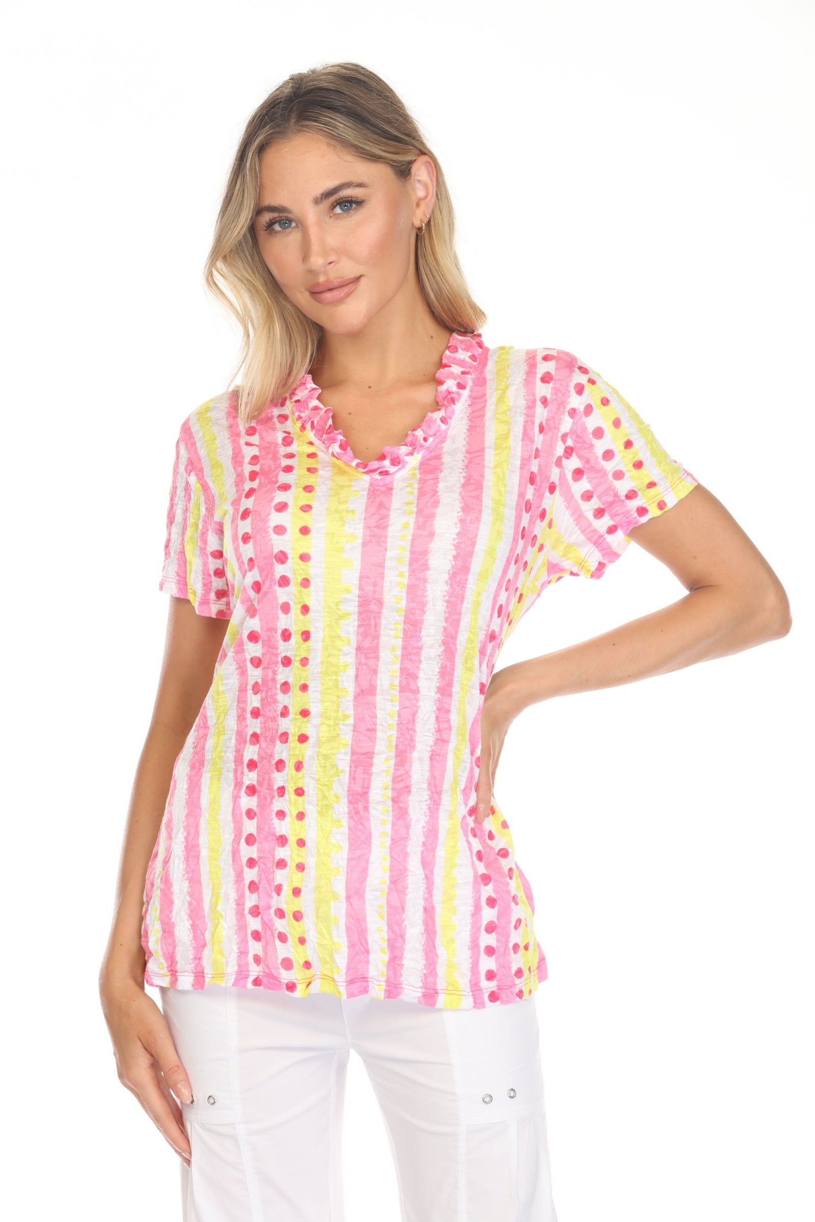 Nora Top - Lemonberry Dots - CARINE