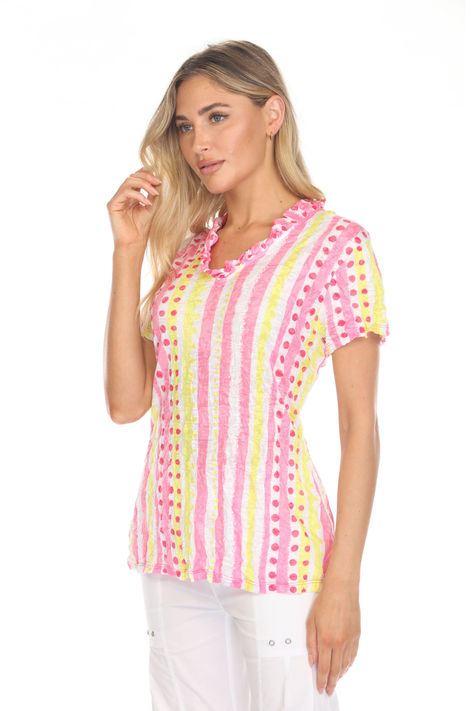 Nora Top - Lemonberry Dots - CARINE