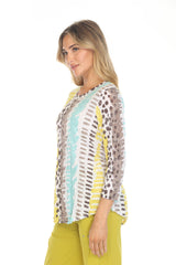 Round-Neck Top - Mint Twist - CARINE