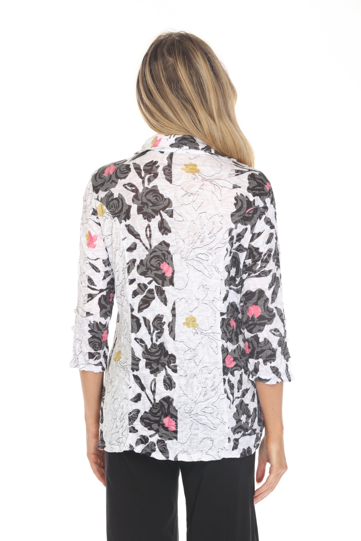 Sabrina Shirt - Noir Bloom - CARINE