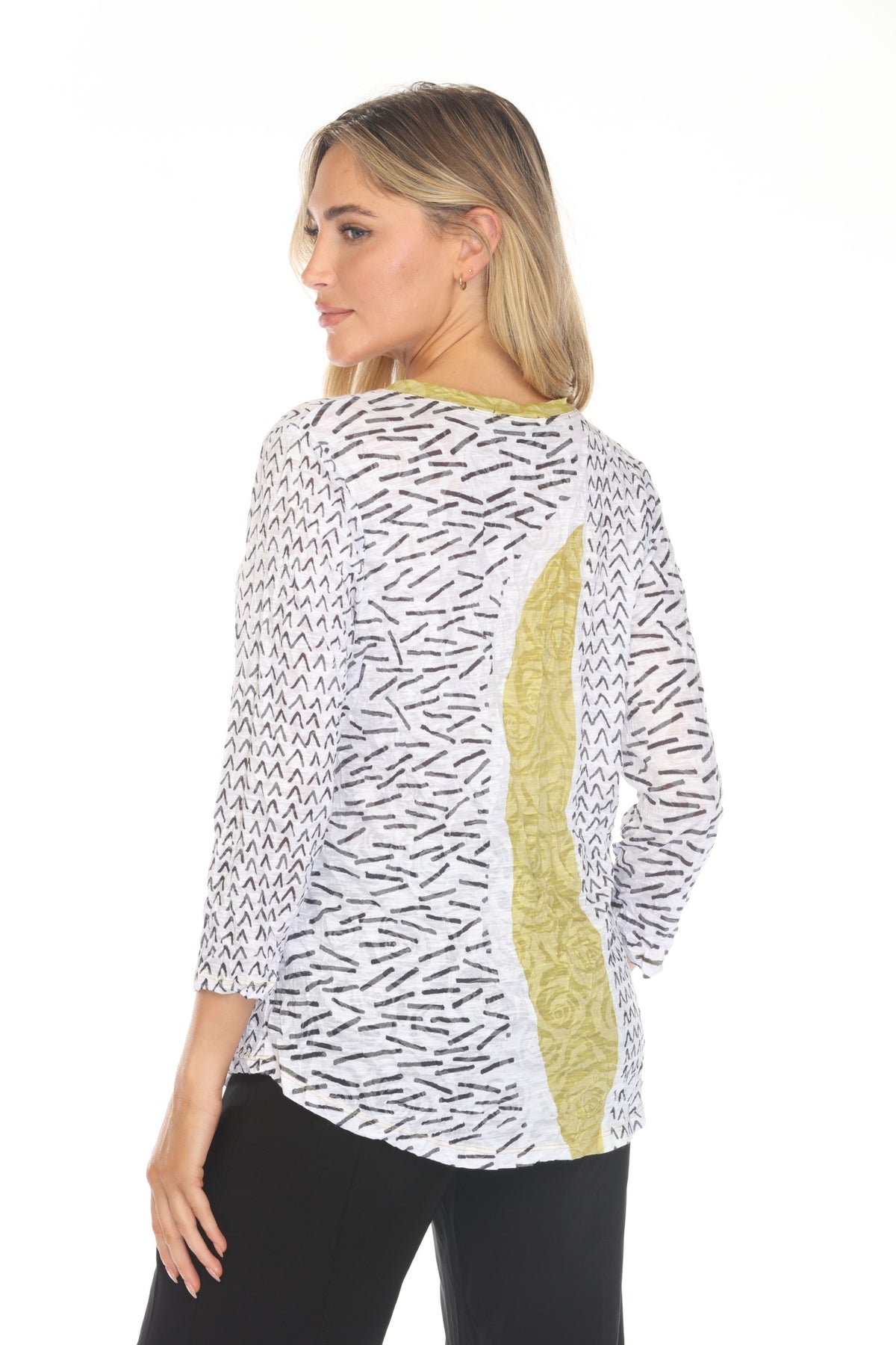 V-Neck Top - Mixed Dash - CARINE