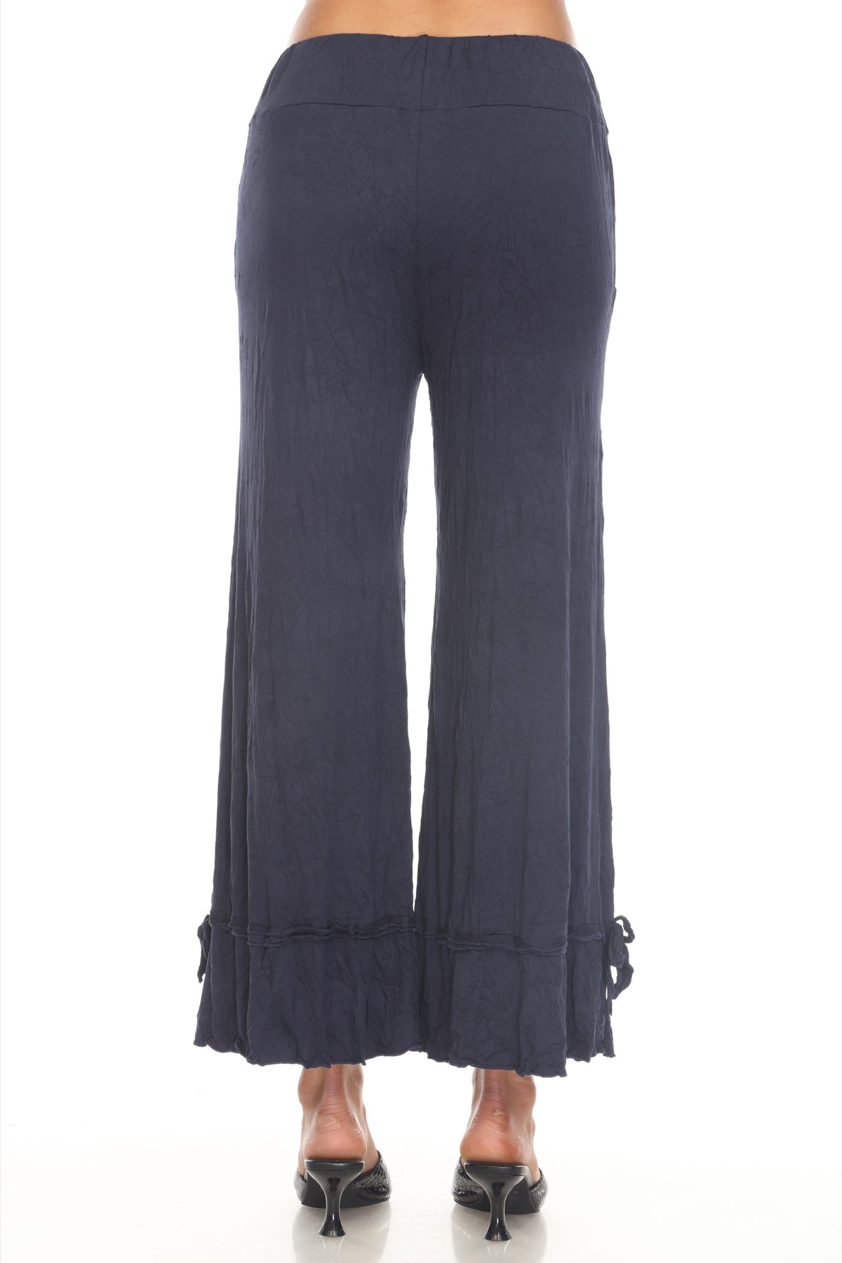 Ava Top and Patch Crop Pant Set - Navy - CARINE