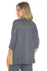 Tessa Top - Slate/Citrine - CARINE