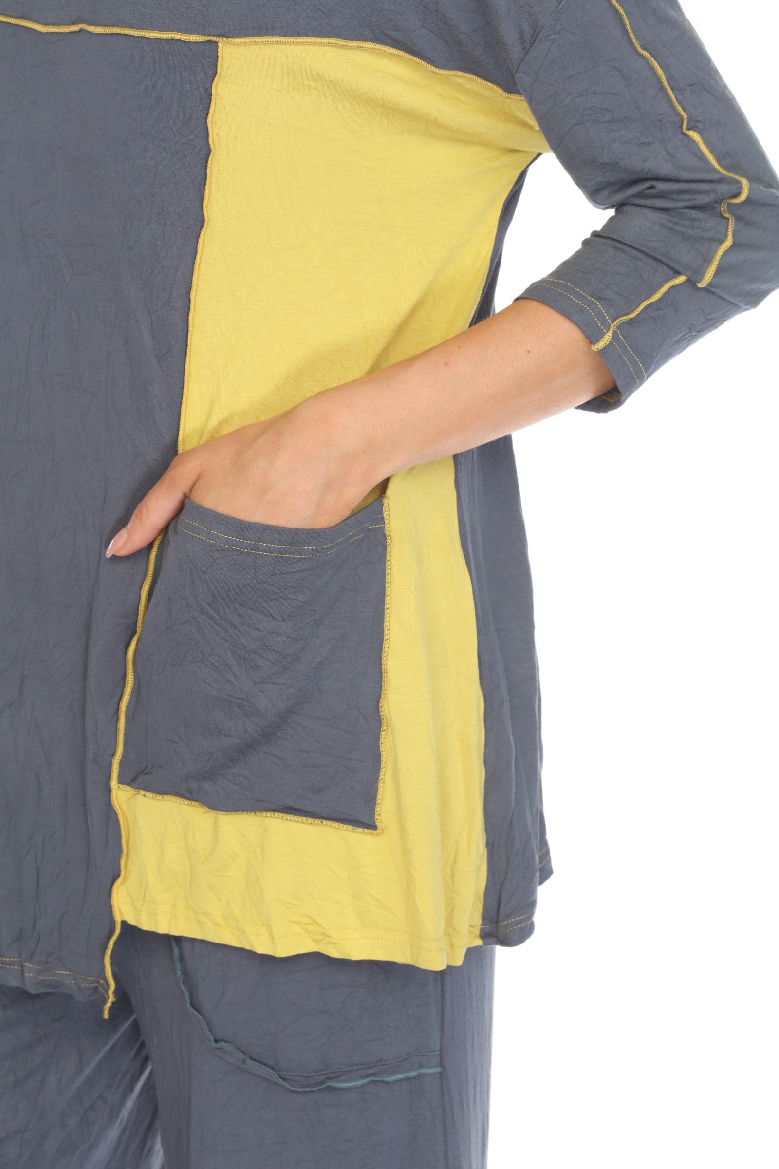 Tessa Top - Slate/Citrine - CARINE