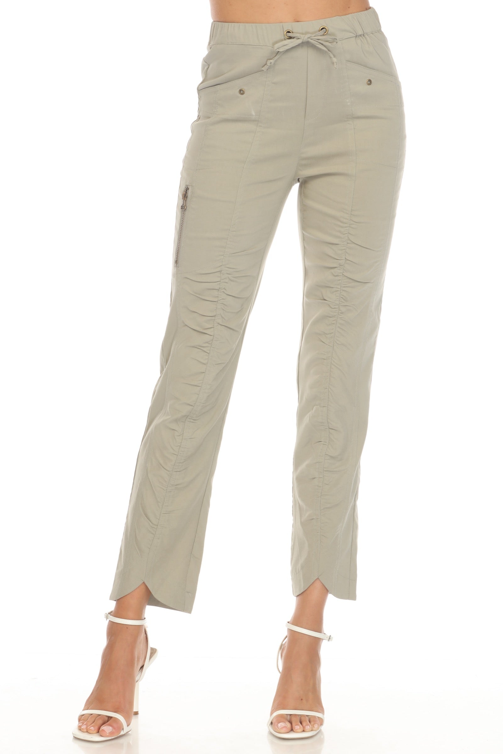 Ruched Scallop Pant - CARINE