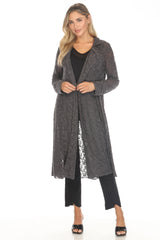 Textured Lace Duster Jacket - CARINE