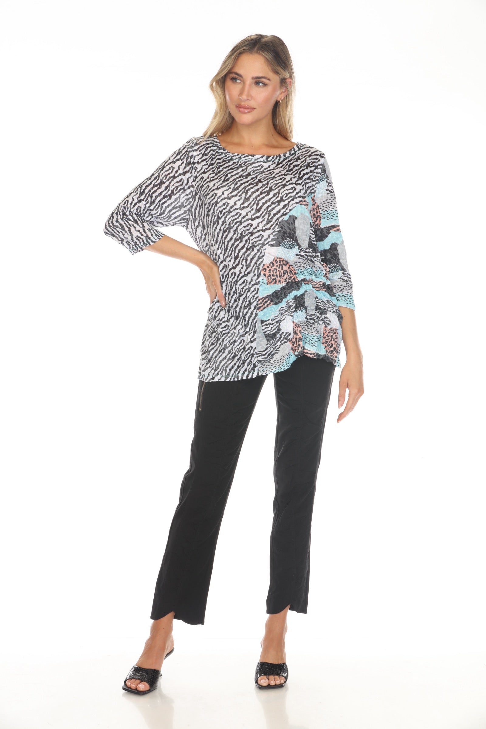 Jolene Top - Mint Safari - CARINE