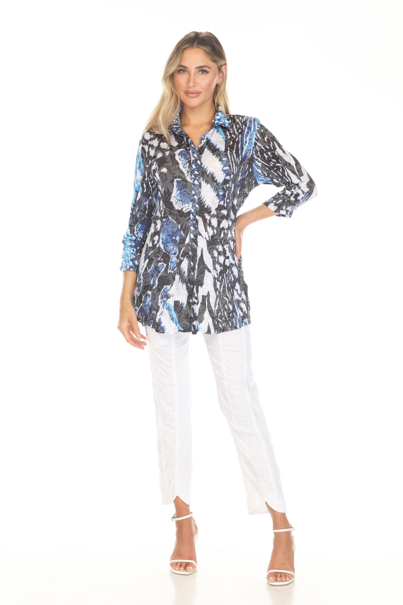 Selena Shirt - Blue Eclipse - CARINE