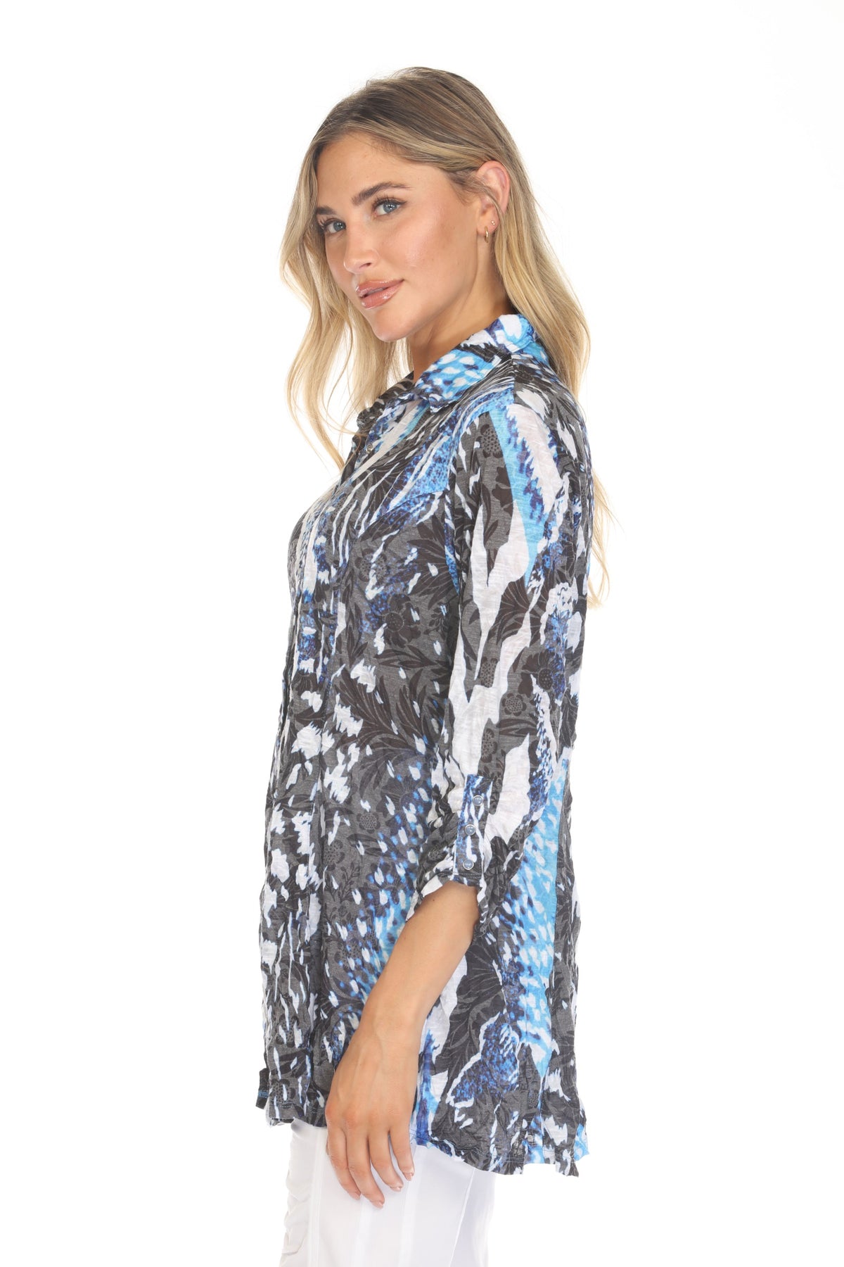 Selena Shirt - Blue Eclipse - CARINE