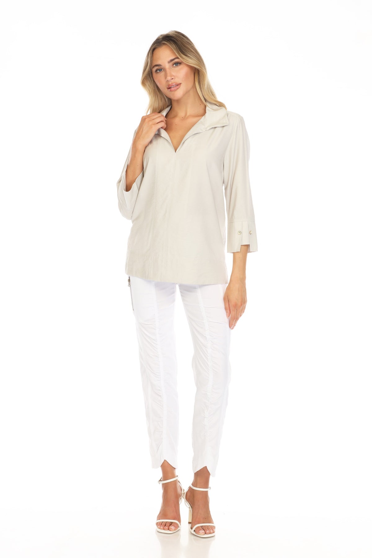 Horizon Split-Neck Top - CARINE