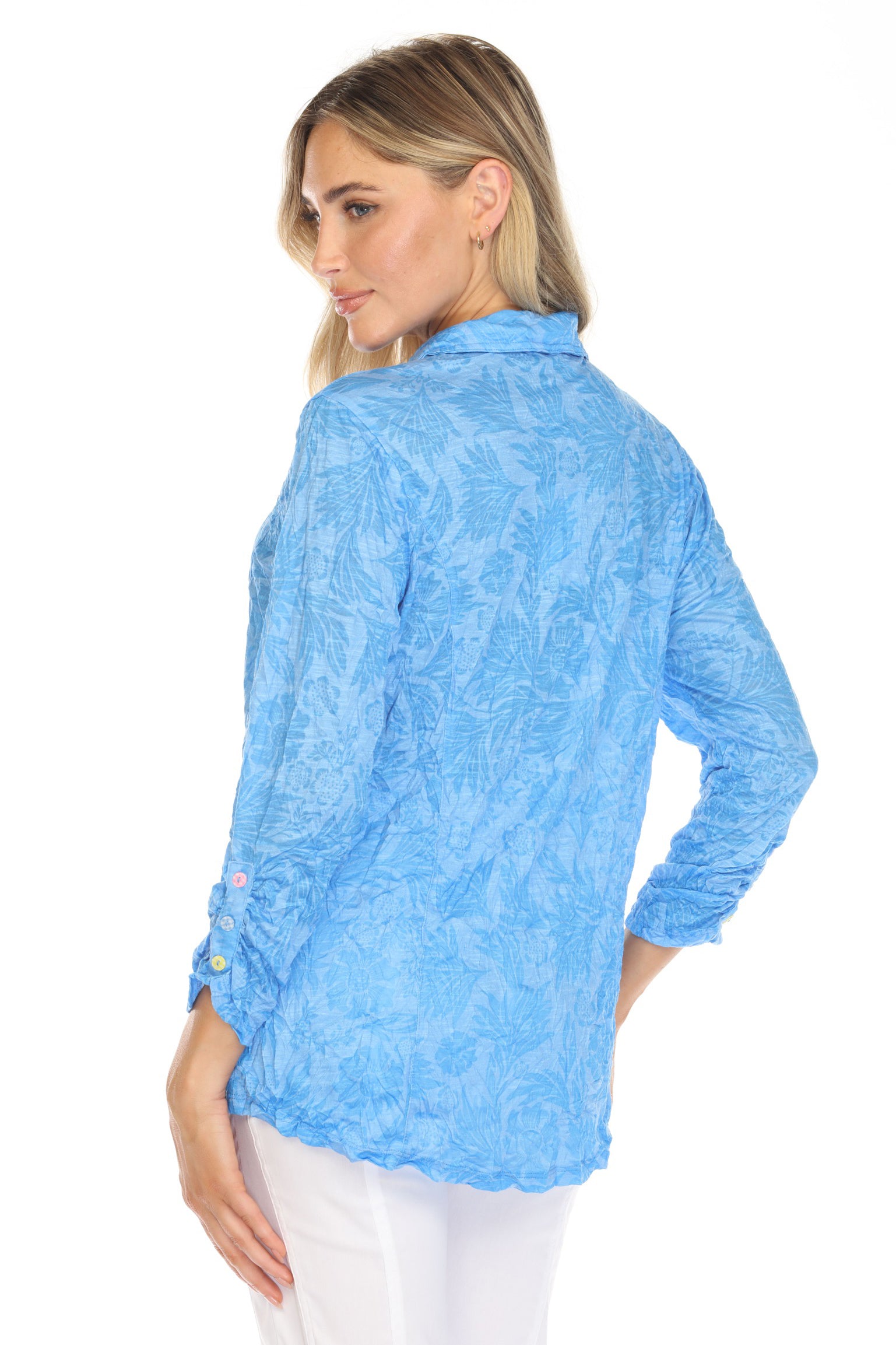 Sienna Shirt w/ Color Buttons - CARINE