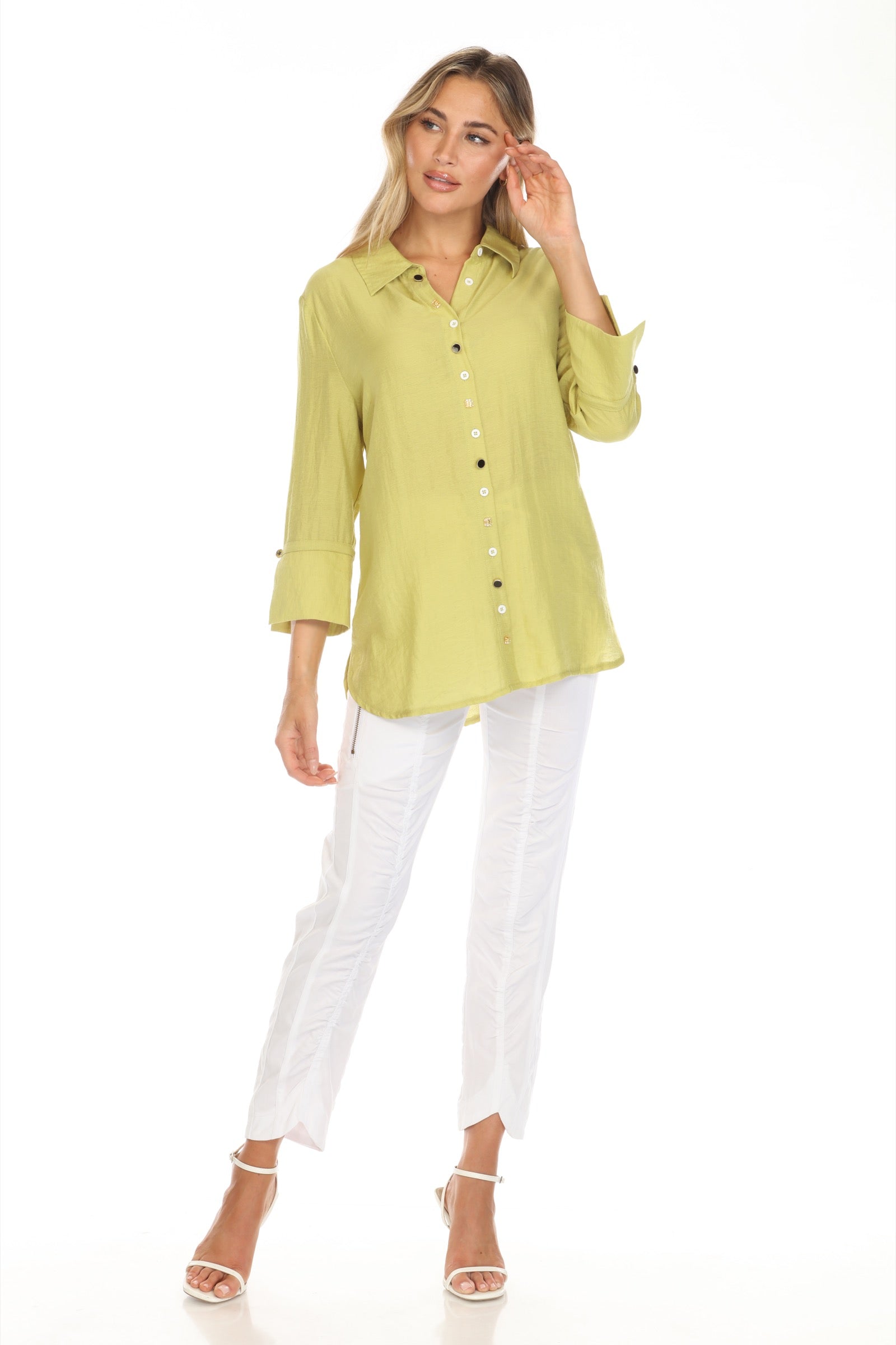 Mosaic Button Shirt - CARINE