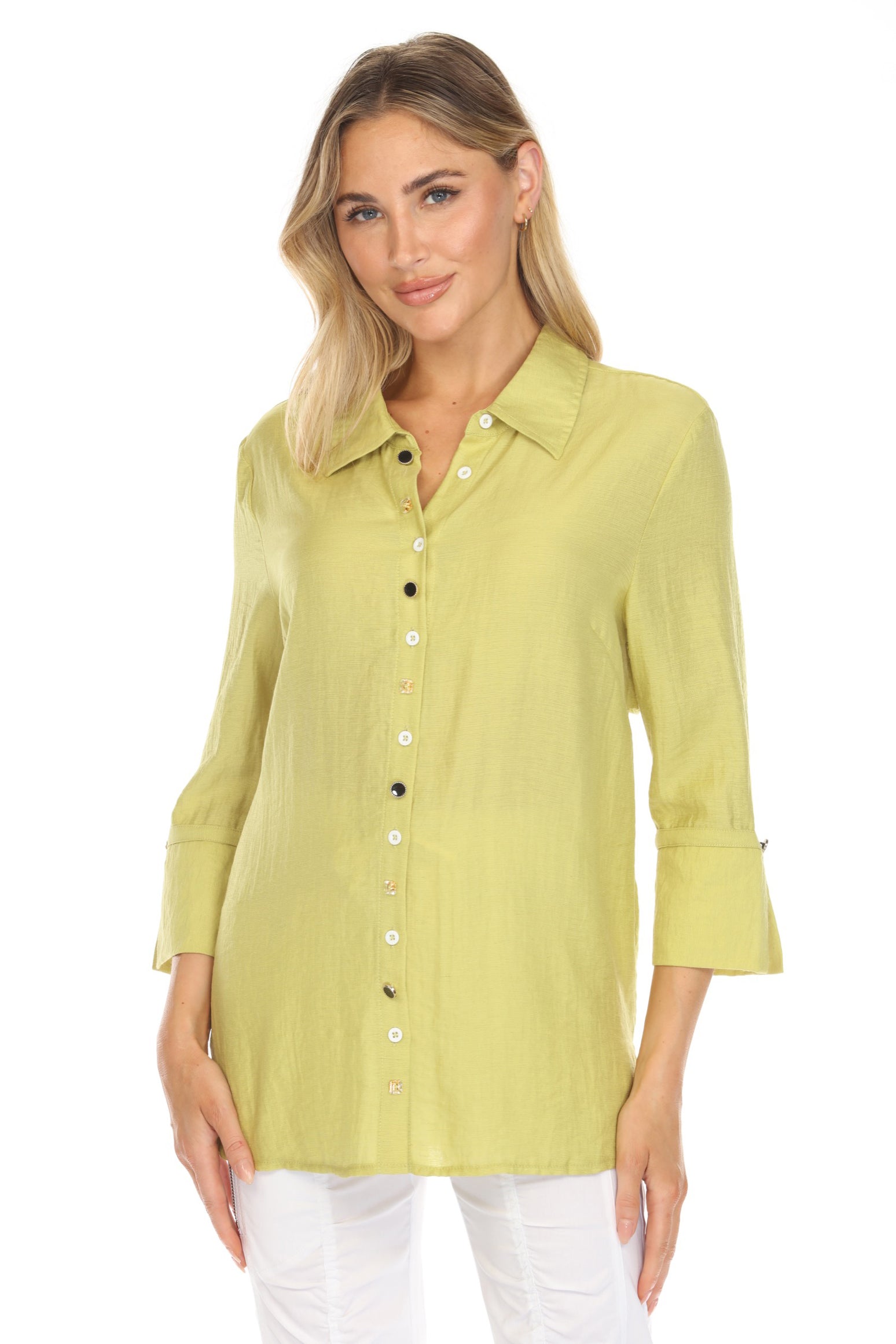 Mosaic Button Shirt - CARINE