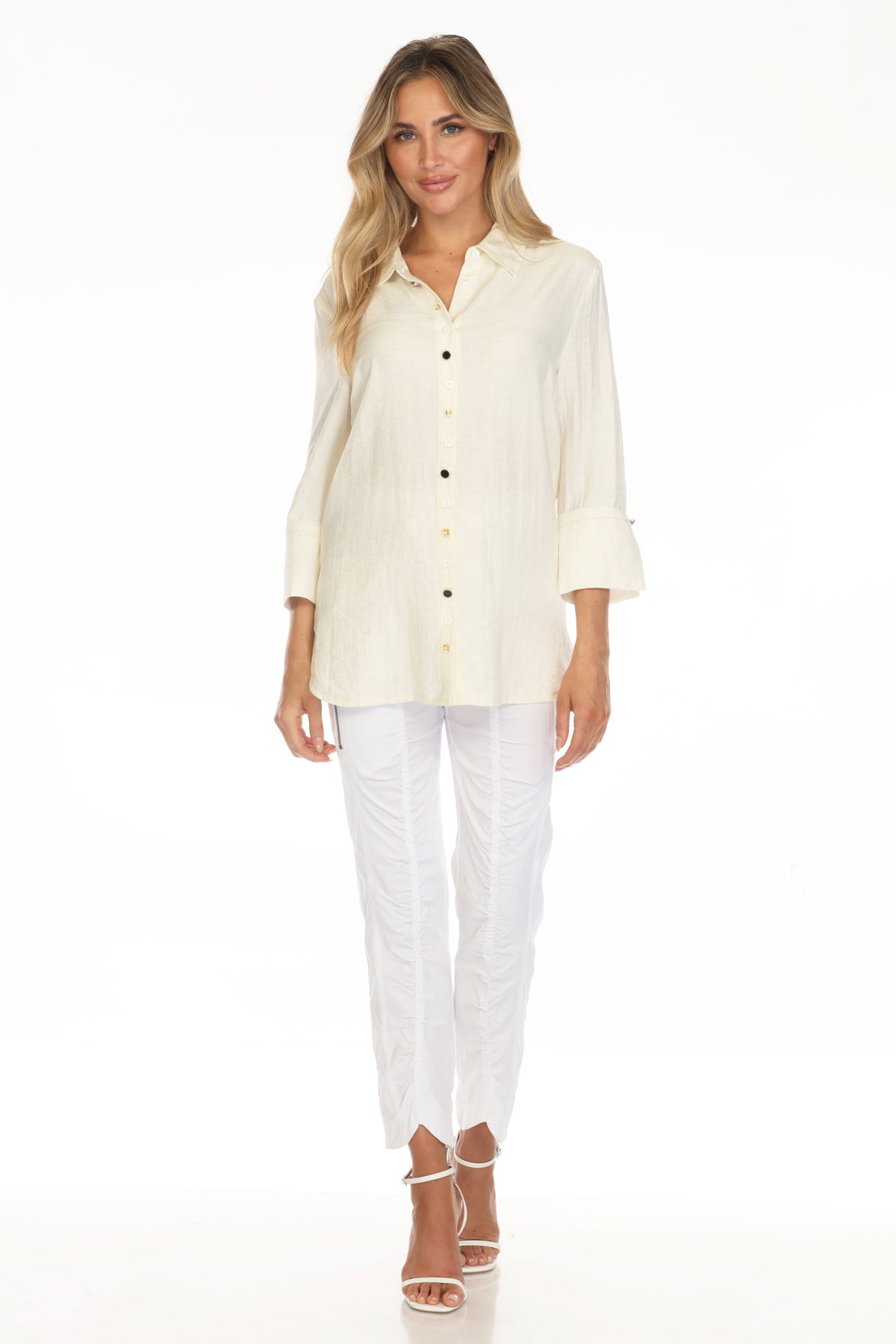 Mosaic Button Shirt - CARINE